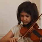 Miss Arnika, violin student
