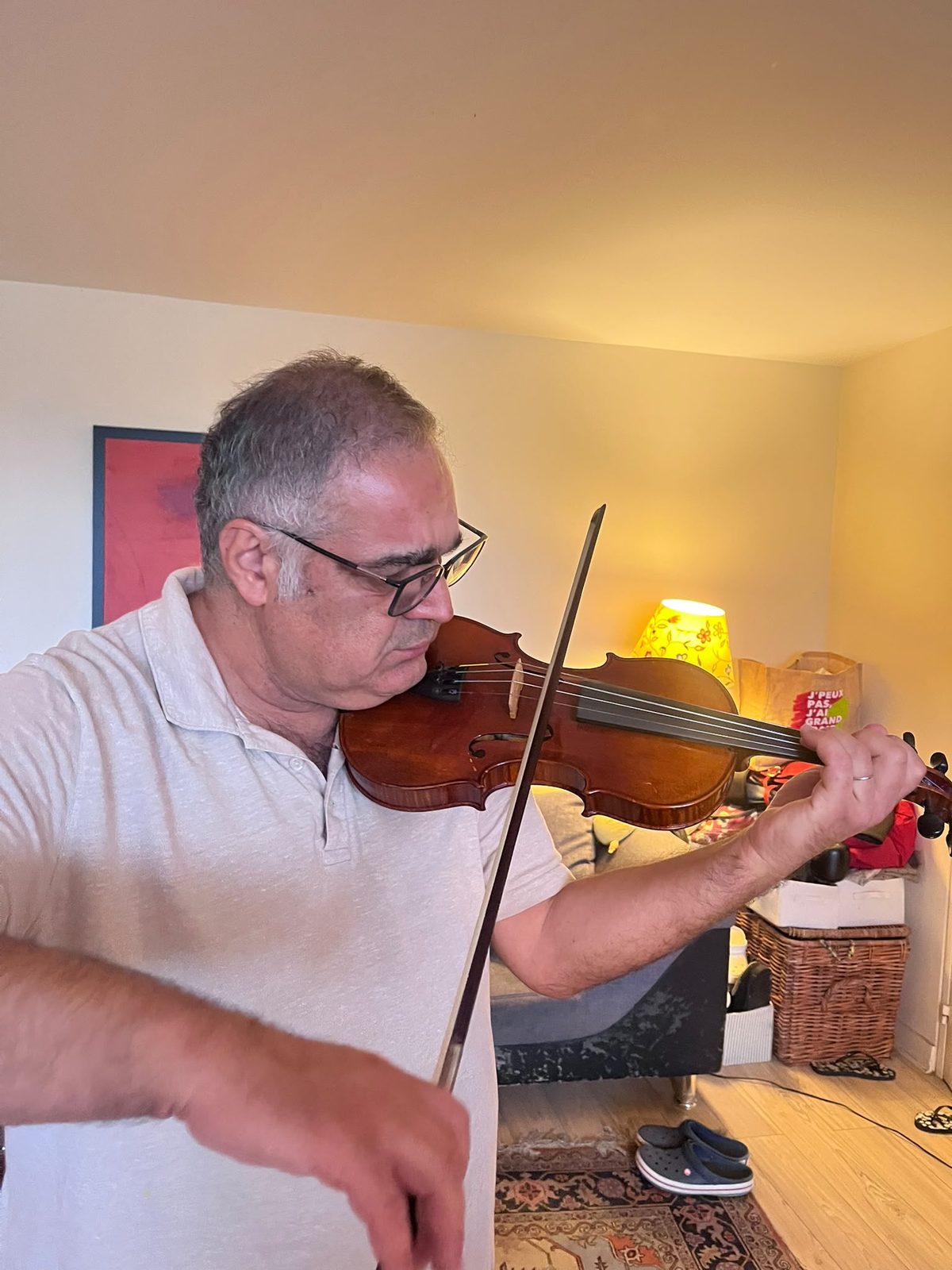 Mr Khoshnood, violin student