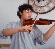 Miss Roz, violin student
