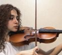Miss Marzieh, violin student