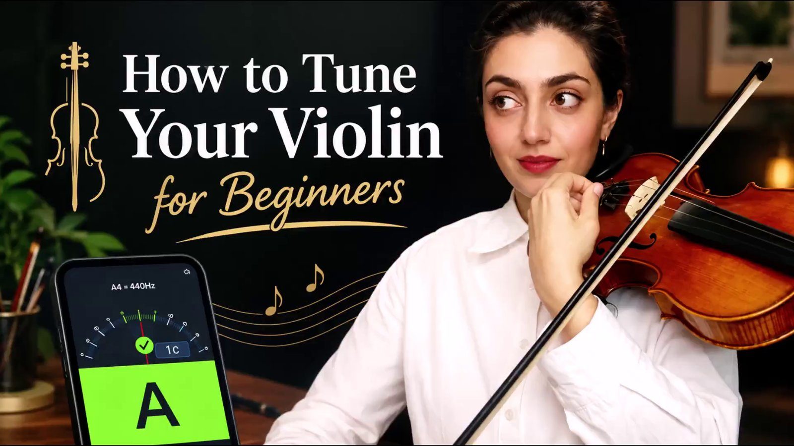 Violin tutorial: How to Tune your Violin for beginners