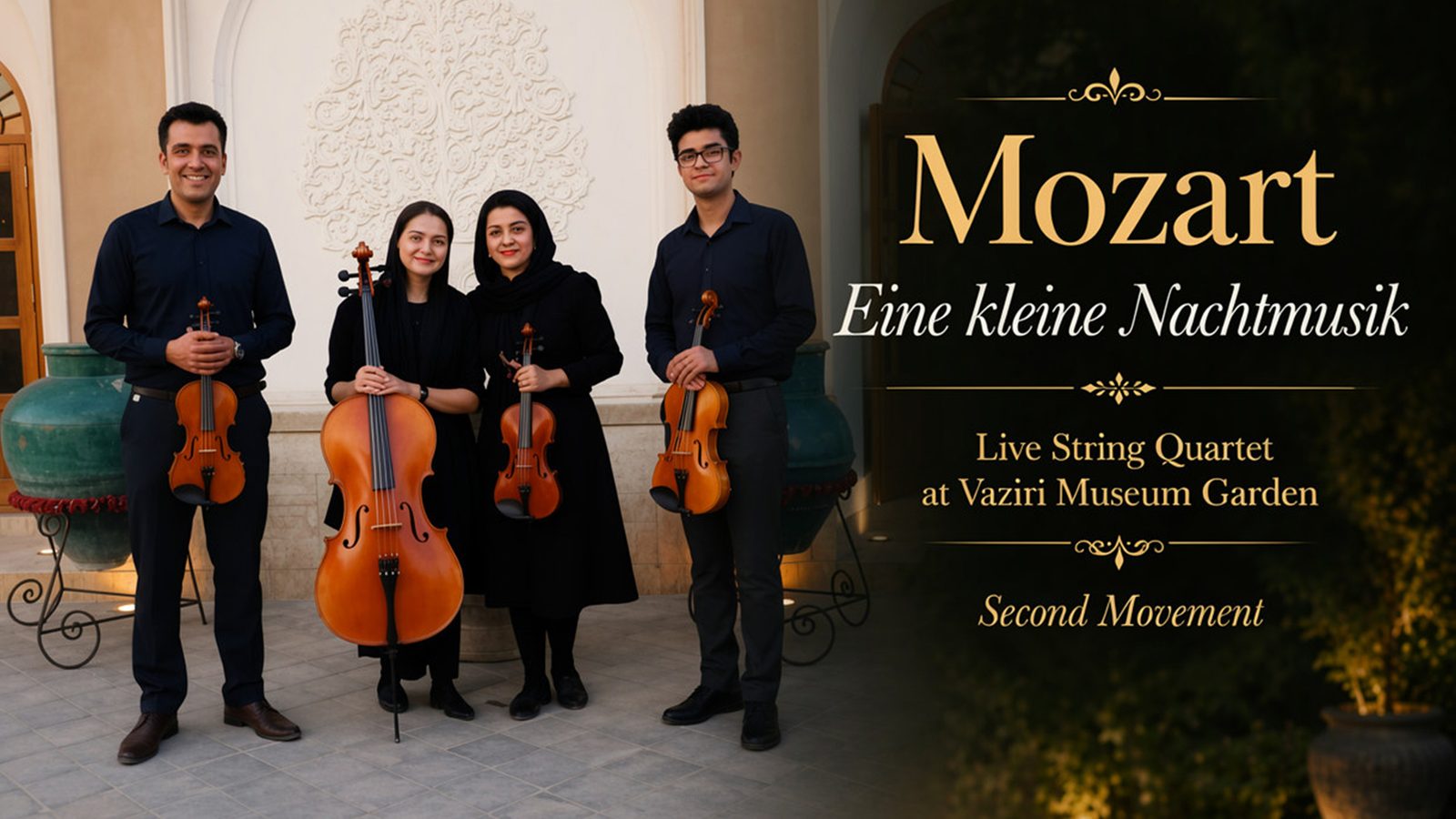Mahshad Homaei playing classical violin live on stage (2)